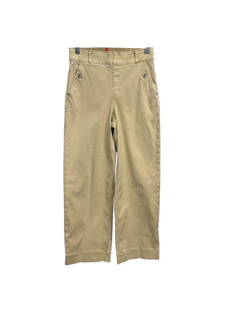 Spanx Khaki Pants Size Small High Rise Stretch Button Pocket Pants